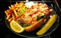 Sample of Lobster roll sandwich