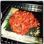 Sample of Beef tartare