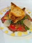 Sample of Beef carpaccio