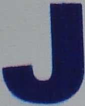 Sample of J capital letter