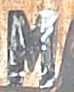 Sample of M capital letter