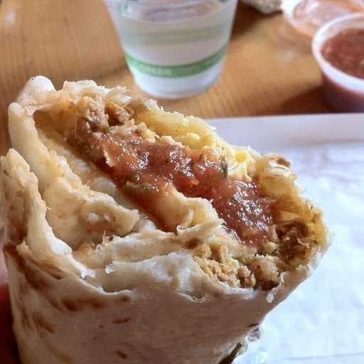 Sample of Breakfast burrito