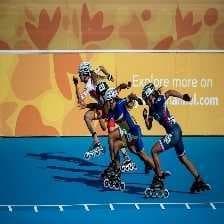 Sample of Rollerblade racing