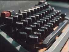 Sample of Typewriter keyboard