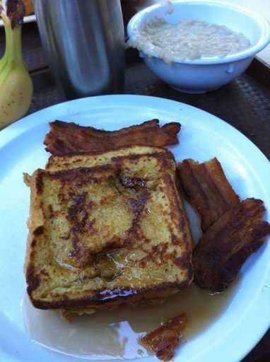 Sample of French toast