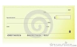 Sample 6 – Bank check