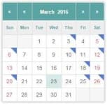 Sample 3 – Calendar
