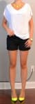 Sample of Black shorts