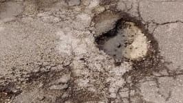Pothole image dataset preview