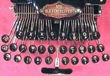 Sample 5 – Typewriter keyboard