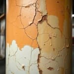 Sample of Paint uneven coating