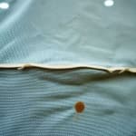 Sample of Fabric frayed edge