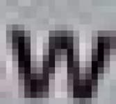Sample 3 – W lowercase
