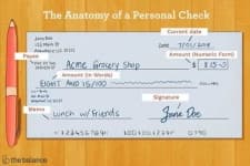 Sample of Bank check