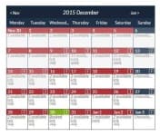 Sample 1 – Calendar