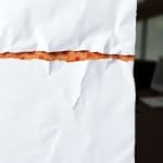 Sample 4 – Torn paper