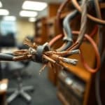 Sample 5 – Frayed wire