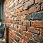 Sample of Uneven brick wall