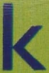 Sample 6 – K lowercase
