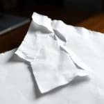 Sample of Stained paper